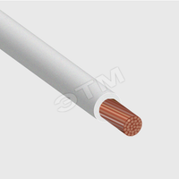 Провод силовой ПуВ 1х6 белый ТРТС однопроволочный (Элпрокабель)