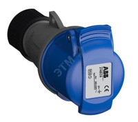 Розетка кабельная 16А 2Р+E IР44 переносная 250В Easy&Safe (ABB) 216EC6