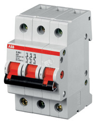 Рубильник трехполюсный SD203 40A рычаг красный (ABB) 2CDD283101R0040