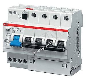 Выключатель автоматический дифференциальный 4п 6А 30mА DS204 C AC (ABB) DS204 AC-C6/0,03