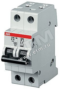 Выключатель автоматический 1P+N 4А C S201P (ABB) S201P C4NA