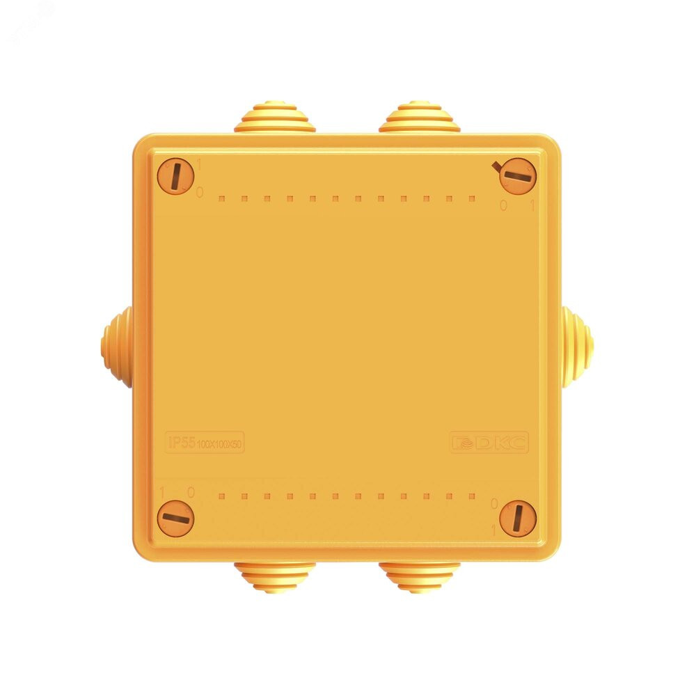 Коробка пластиковая FS с кабельными вводами и клеммниками  IP55 100х100х50мм  5р  450V 10A  6мм.кв. (DKC) FSB11506