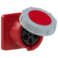 Розетка встраиваемая 125А/400V/3P+N+E/IP67 (PCE) 345-6