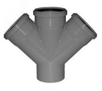 Крестовина одноплоскостная 45 град. 50x50x50 (Политэк) 135545