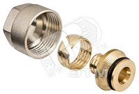 Соединитель обжимной 16(2.0)x3/4' EK для пластиковой трубы (VALTEC) VT.4410.NE.16