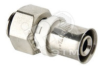 Соединитель пресс 16 (2.0)x3/4' EK для металлопластиковой трубы с конусным соединением (VALTEC) VTc.712.NE.1605