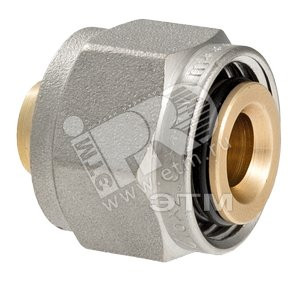 Соединитель коллекторный обжимной для полимерной PEX трубы 16 (2.0)х1/2' (VALTEC) VTc.709.N.1604