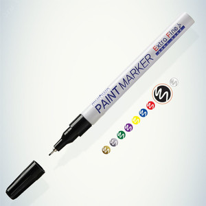 Маркер-краска Extra Fine Paint Marker черная, 1мм, нитро-основа (MunHwa) EFPM-01