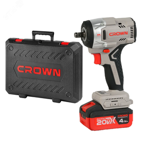 Гайковерт ударный аккумуляторный (CROWN) CT22062HX-4 BMC