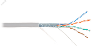 Витая пара СORDLINE F/UTP 4 пары 5e Сu 4х2х0,51 IN PVC сер 305м (Cordline) CL-CuI5E04UF-051SO-PVC-GY-305