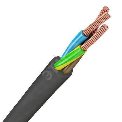Провод ПВС 2х1,5+1x1,5 черный бухта 100м (Конкорд)