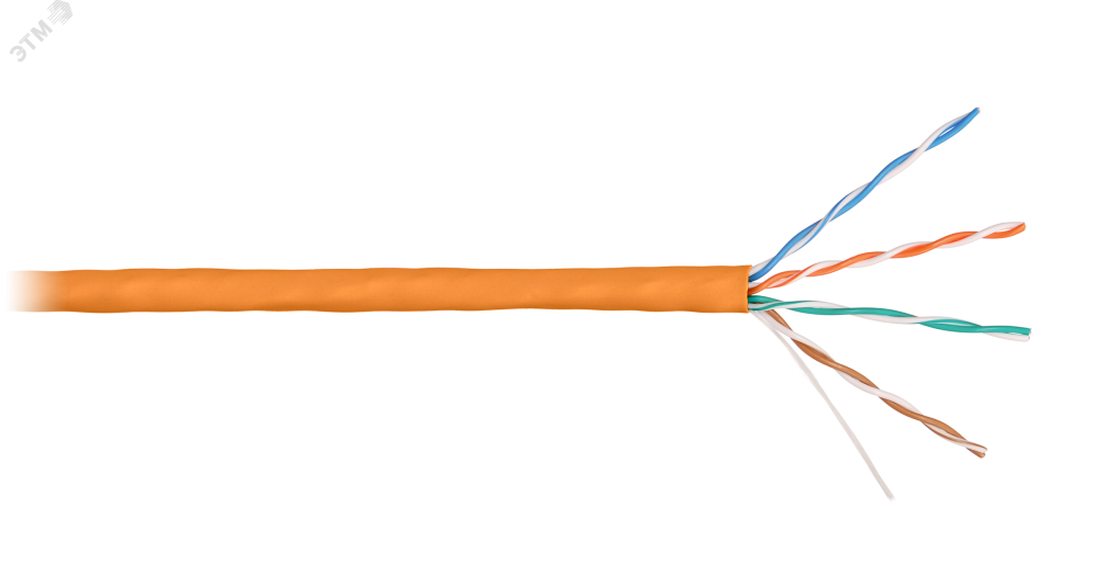 Витая пара СORDLINE U/UTP 4 пары 5e Сu 4х2х0,51 IN LSZH оранж 305м (Cordline) CL-CuI5E04U-051SO-LSZH-OR-305