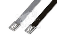 Стяжка неразъемная стальная 200х4.45мм полимерная оболочка (100шт) (Hyperline) 47156