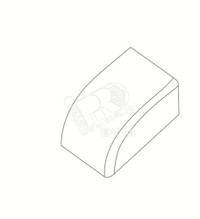 Заглушка 20х10 белая (Tplast) 50.15.005.003