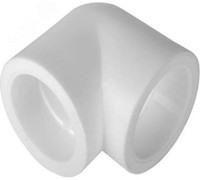 Угольник 40 мм 90 град., полипропиленовый PPR, белый (Valfex) 10108040