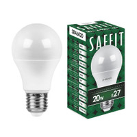 Лампа светодиодная LED 20вт Е27 дневной (SAFFIT) SBA6020 55015