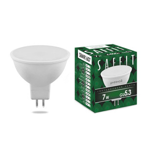 Лампа светодиодная LED 7вт 230в GU5.3 дневной (SAFFIT) SBMR1607 55029