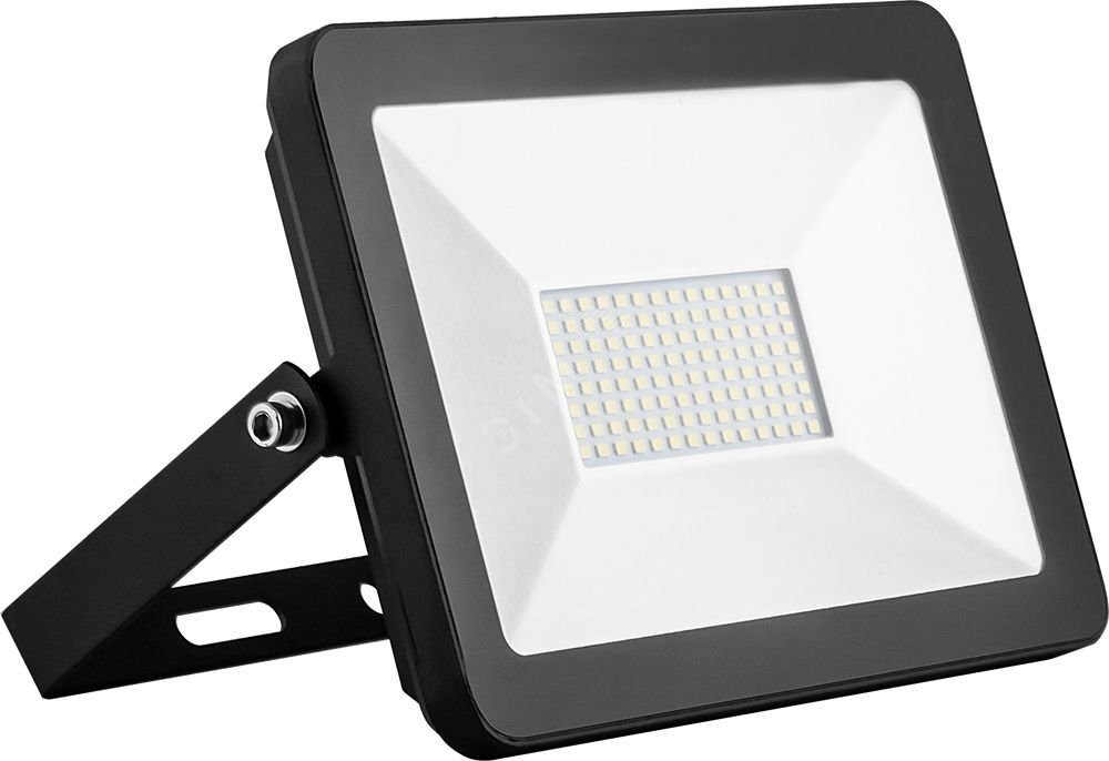 Прожектор светодиодный ДО-50w 6400К 4500Лм IP65 черный (SAFFIT) SFL90-50 55066