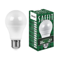Лампа светодиодная LED 25вт Е27 теплый (SAFFIT) SBA6525 55087
