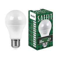 Лампа светодиодная LED 25вт Е27 белый (SAFFIT) SBA6525 55088