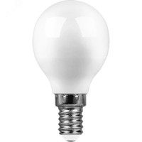 Лампа светодиодная LED 13вт Е14 дневной матовый шар (SAFFIT) SBG4513 55159