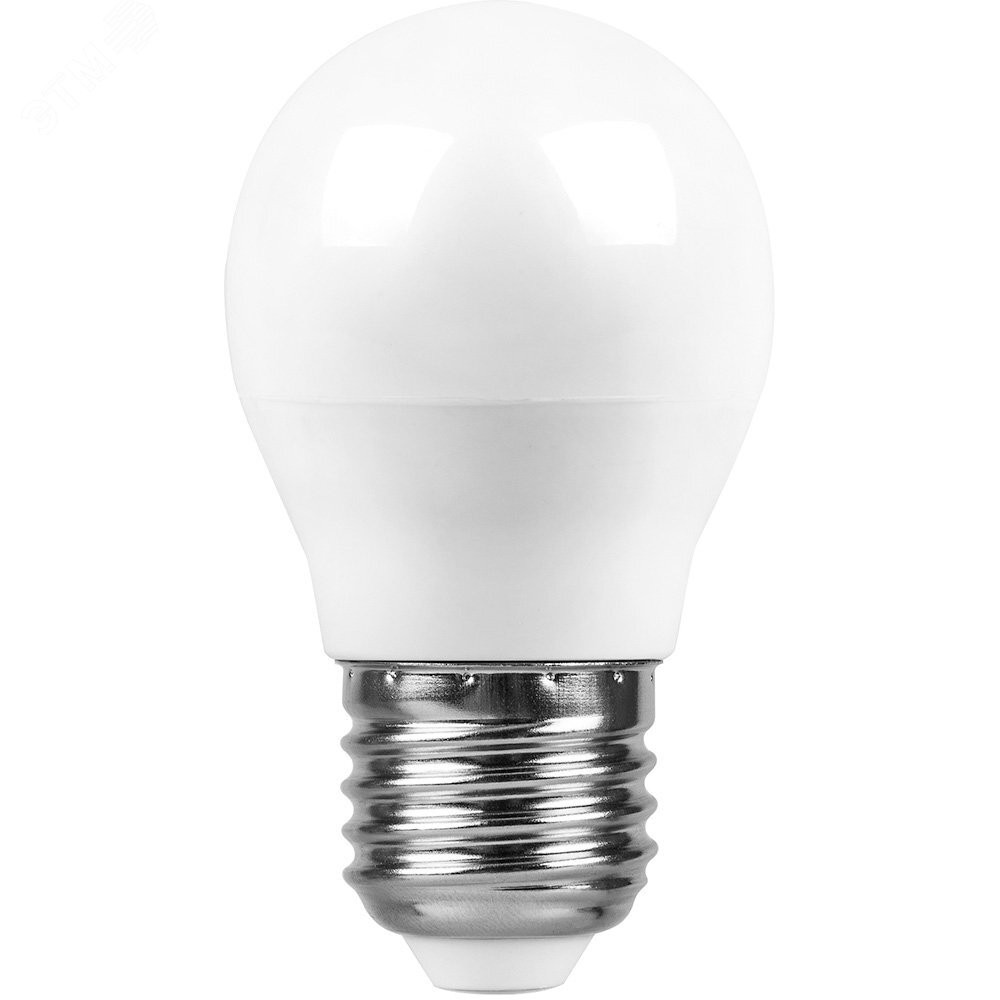 Лампа светодиодная LED 13вт Е27 дневной матовый шар (SAFFIT) SBG4513 55162