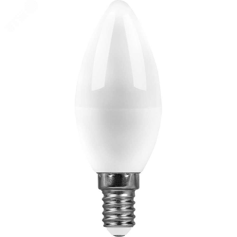Лампа светодиодная LED 13вт Е14 белый матовая свеча (SAFFIT) SBC3713 55164