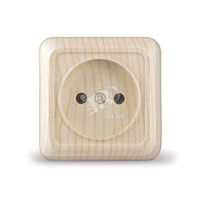 Розетка Олимп без заземления сосна (UNIVersal) 5560896