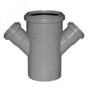 Крестовина одноплоскостная 45 град. 110x50x50 (Политэк) 131545