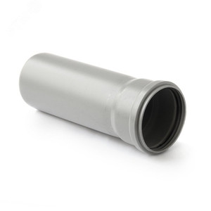 Труба канализационная 110x500 мм PP, однораструбная, серая (PRO AQUA) 500085