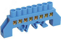 Шина нулевая в комбинированный DIN -изолятор типа Стойка ШНИ-8х12-8-КС-С (IEK) YNN10-812-8DP-K07