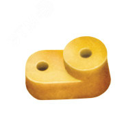 Изолятор угловой для нулевой шины желтый (IEK) YIS31