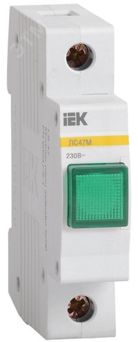 Лампа сигнальная DIN 1P зеленая матрица ЛС-47М (IEK) MLS20-230-K06