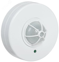 Датчик движения ДД 024 белый, максимальная нагрузка 1100 Вт, угол обзора 120-360 градусов, дальность 6м, IP33 (IEK) LDD11-024-1100-001