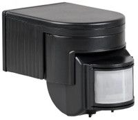 Датчик движения ДД 012 черный, максимальная нагрузка 1100 Вт, угол обзора 180 градусов, дальность 12м, IP44 (IEK) LDD10-012-1100-002