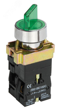 Переключатель LAY5-BK2365 2 позиции зеленый (IEK) BSW90-BK-2-K06