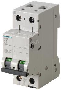 Выключатель автоматический двухполюсный 40А С 6кА (SIEMENS) 5SL6240-7