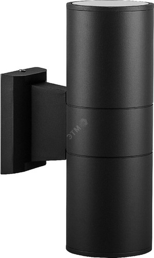 Светильник НБУ-2х60w вверх/вниз Е27 IP54 черный (FERON) DH0702
