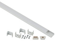 Комплект с накладным анодированным профилем CAB262 16х6мм, 2 м (5/80/2560) (ЭРА) Б0039463