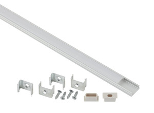 Комплект с накладным анодированным профилем CAB262 16х6мм, 2 м (5/80/2560) (ЭРА) Б0039463