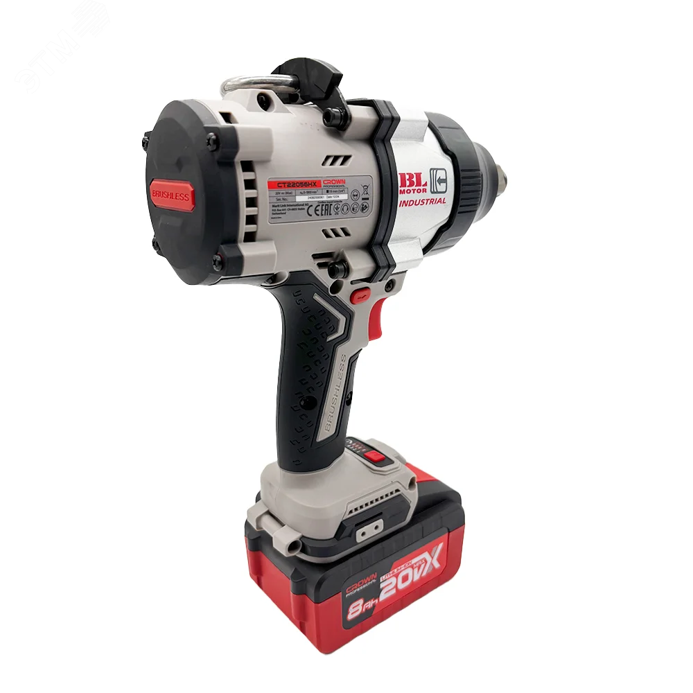 Гайковерт ударный аккумуляторный (CROWN) CT22056HX-8SC4 BMC
