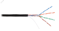 Витая пара СORDLINE U/UTP 4 пары 5e Сu 4х2х0,51 OUT PE черн 305м (Cordline) CL-CuO5E04U-051SO-LDPE-BL-305