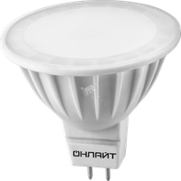 Лампа светодиодная LED 5вт 230в GU5.3 тепло-белый (ОНЛАЙТ) 71637