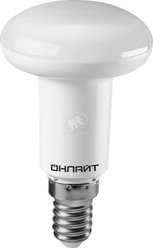 Лампа светодиодная LED зеркальная 5вт E14 R50 теплый (ОНЛАЙТ) 71651