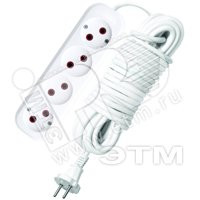 Удлинитель 4х10м ПВС 2х0.75 (UNIVersal) 766M-10