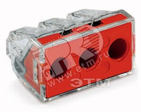 Клемма 3х2.5-6.0мм прозрачная (WAGO) 773-173