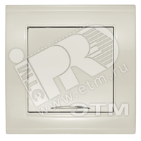 Выключатель Бриллиант одноклавишный с подсветкой слоновая кость (UNIVersal) 7948615