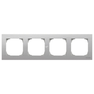 Рамка 4 поста SKY нержавеющая сталь (ABB) 8574 AI