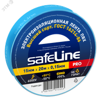 Изолента ПВХ синяя 15мм 20м Safeline (SafeLine) 9365