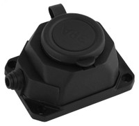 Колодка каучук с/з 1гн 16 A IP44 черная K-1e-B-IP44 (ЭРА) Б0044543